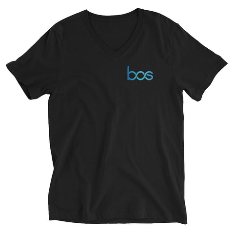 (BOS Crew) Unisex Short Sleeve V-Neck T-Shirt