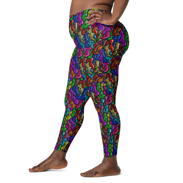 "Squiggle" Leggings with pockets