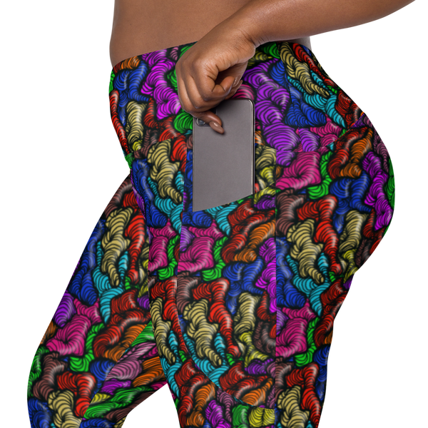"Squiggle" Leggings with pockets