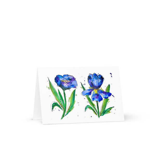 "Indigo Iris I" - Congratulations Card