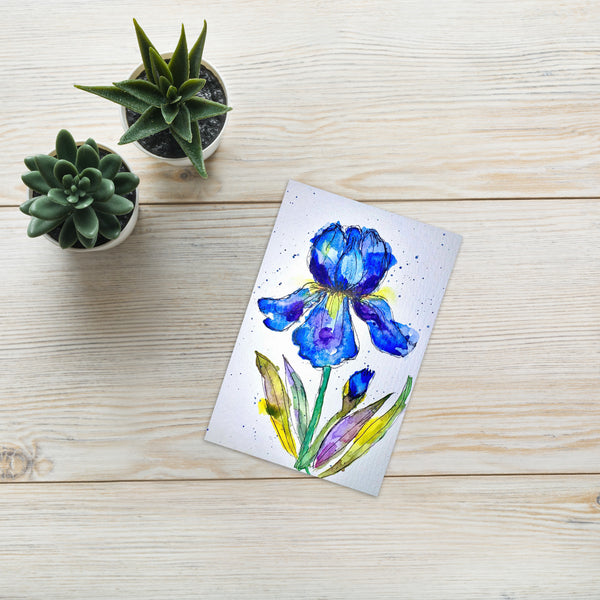 "Indigo Iris II" - Congratulations Card