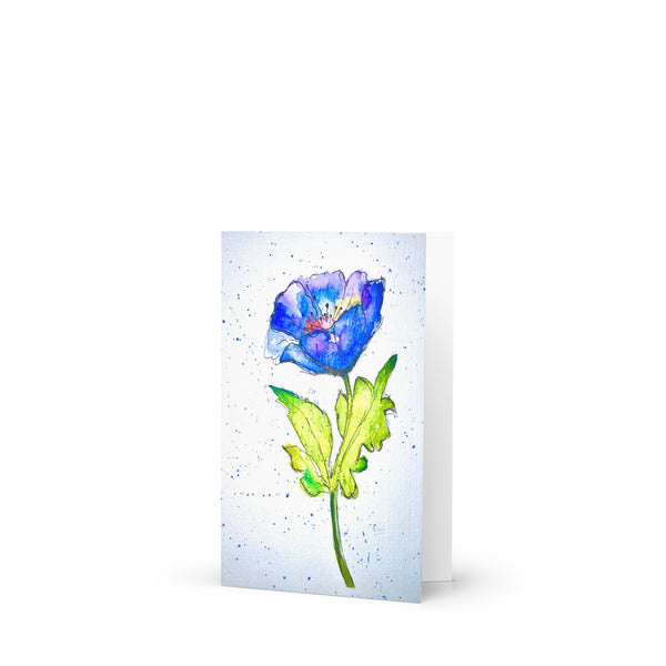 "Indigo Iris III" - Card (Blank Inside)