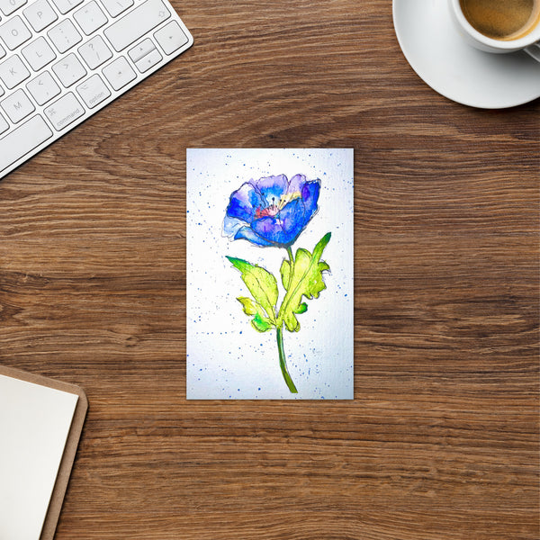 "Indigo Iris III" - Congratulations Card