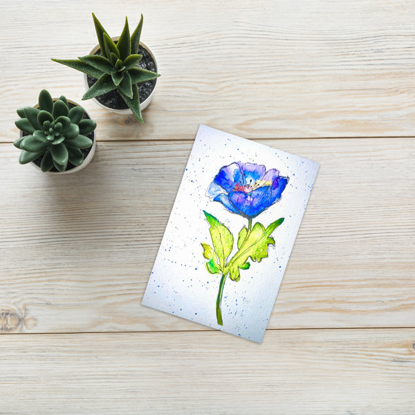 "Indigo Iris III" - Congratulations Card