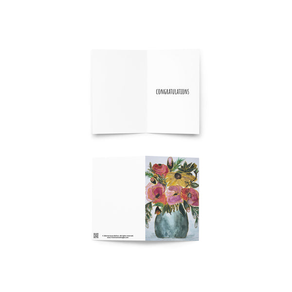 "Gilded Garden II" - Congratulations Card