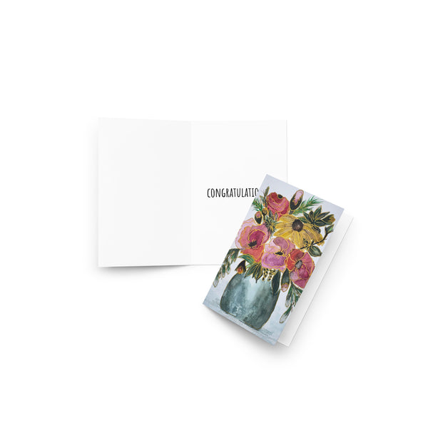 "Gilded Garden II" - Congratulations Card