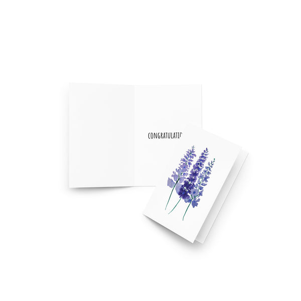 "Lavender Fields" - Congratulations Card