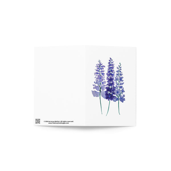 "Lavender Fields" - Happy Birthday Card