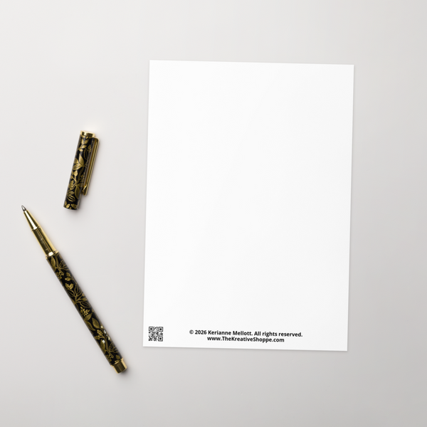 "Gilded Garden" - Card (Blank Inside)