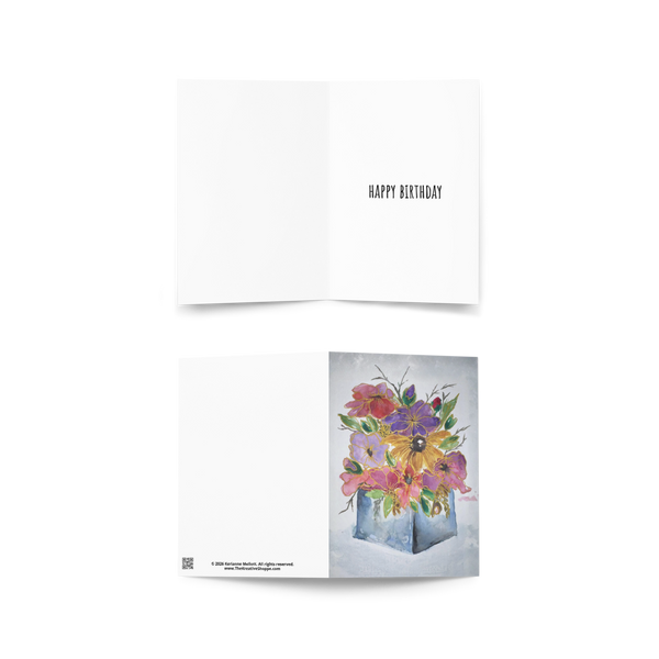 "Gilded Garden" - Happy Birthday Card