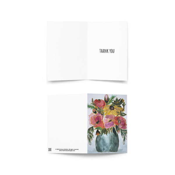 "Gilded Garden II" - Thank You Card