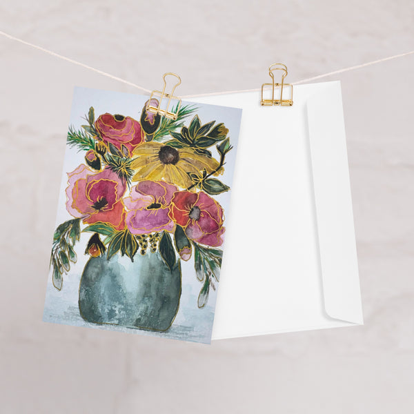 "Gilded Garden II" - Thank You Card