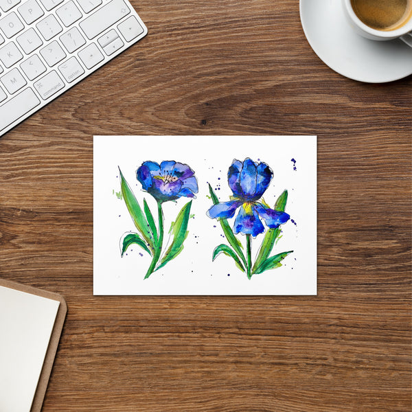 "Indigo Iris I" - Congratulations Card