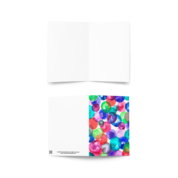 "Bubble Mosaic" - Card (Blank Inside)