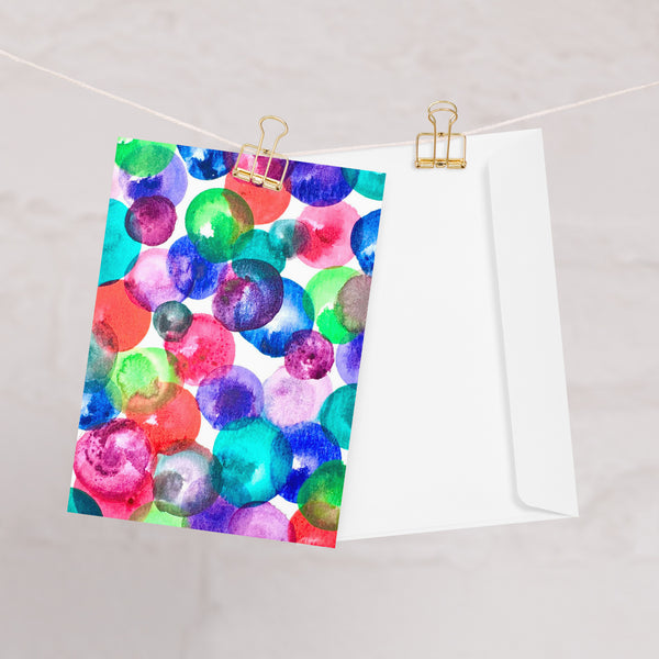 "Bubble Mosaic" - Card (Blank Inside)
