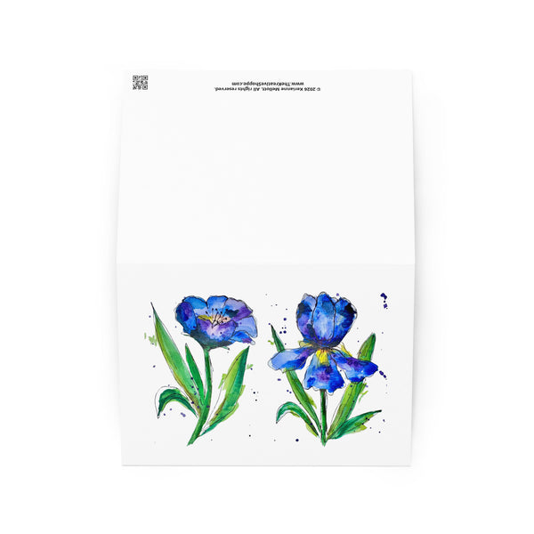 "Indigo Iris I" - Congratulations Card