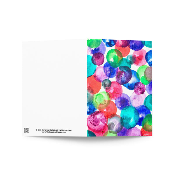 "Bubble Mosaic" - Card (Blank Inside)