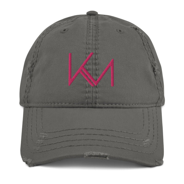 KM (Embroidered Logo) Distressed Hat