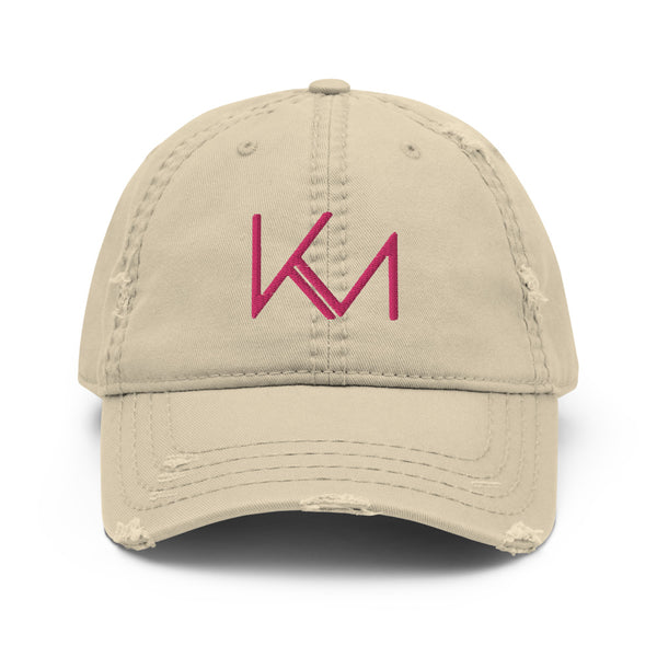 KM (Embroidered Logo) Distressed Hat