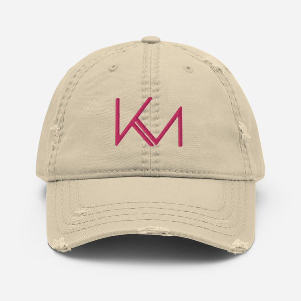 KM (Embroidered Logo) Distressed Hat