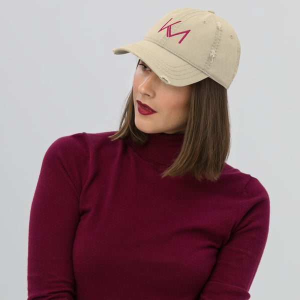 KM (Embroidered Logo) Distressed Hat