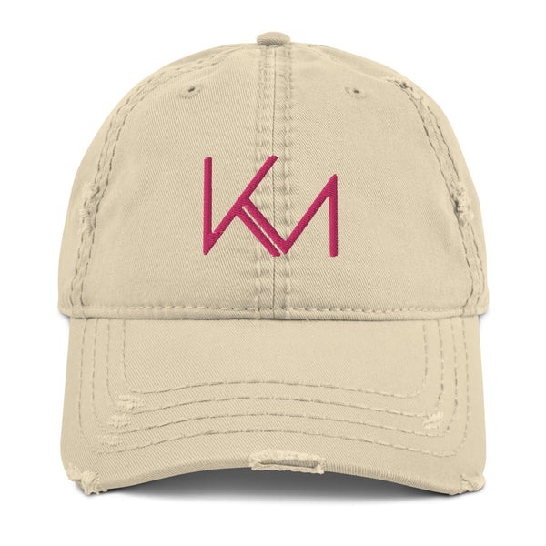 KM (Embroidered Logo) Distressed Hat