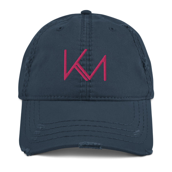 KM (Embroidered Logo) Distressed Hat