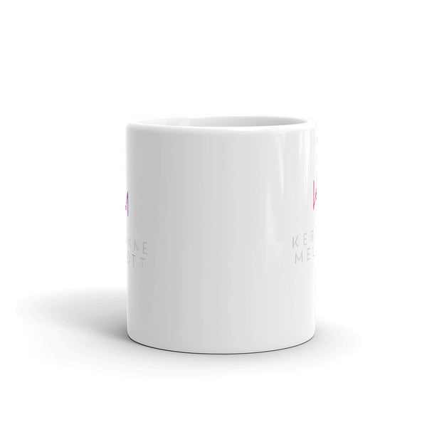 White glossy mug