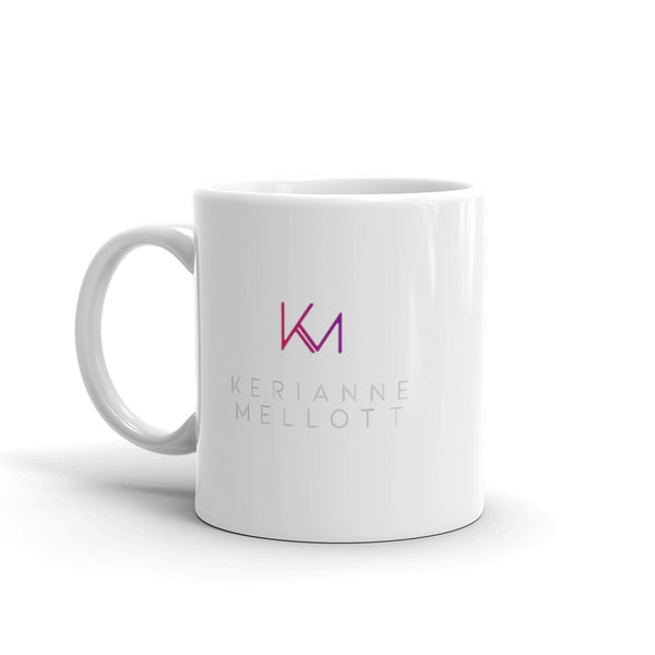 White glossy mug