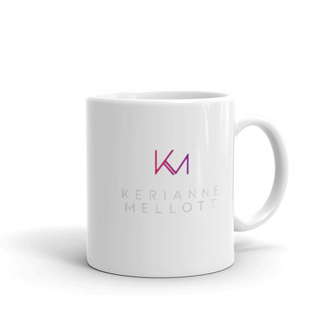 White glossy mug